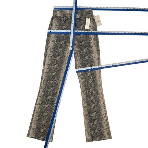 Mother The Hustler Flood Jean Boa Babe 24 Snake Print High Rise NEW - Picture 4 of 14
